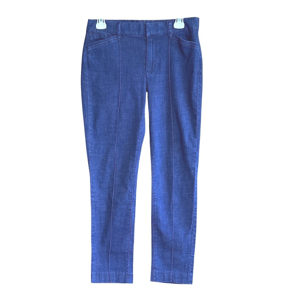 White House Black Market Slim Ankle High Rise Dark Blue Jeans Size 4‎